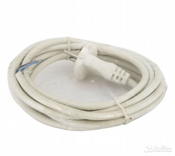 Сетевой шнур с вилкой без заземления 1.5 м 10 А цв