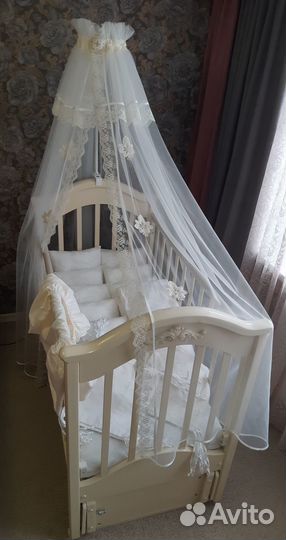 Кроватка детская Можга Ефросинья слоновая кость