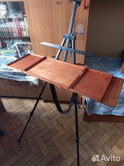 Этюдник палитра навесная + мольберт, комлект