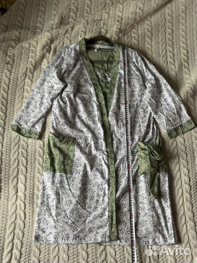 Комплект сорочка с халатом 46-48