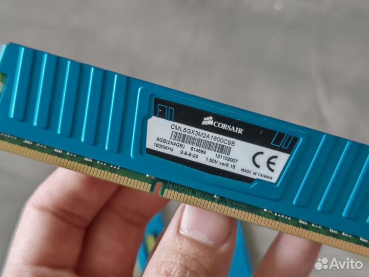 Озу Corsair vengeanceLP 4x4gb ddr3 1600 оперативна