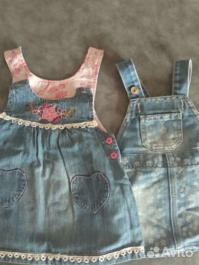 Вещи пакетом на девочку,6-12 мес