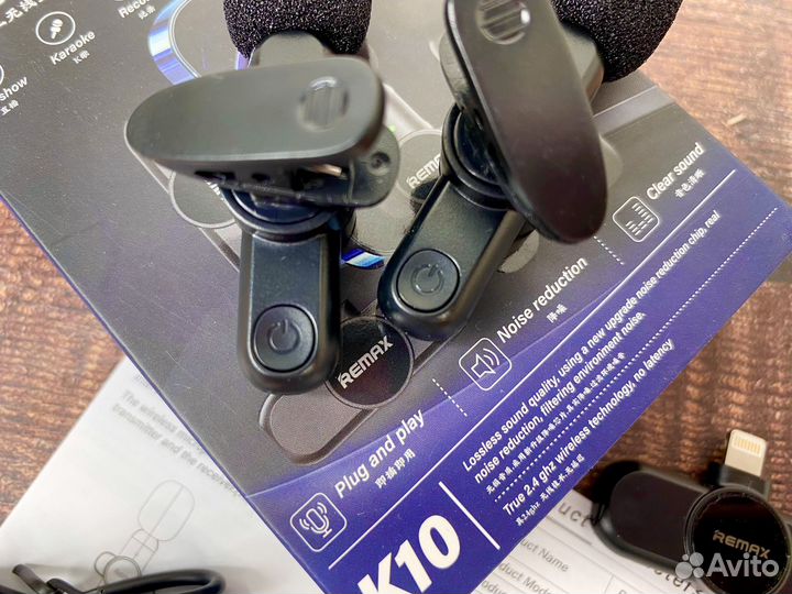 Микрофон Remax петличный 30ч работы
