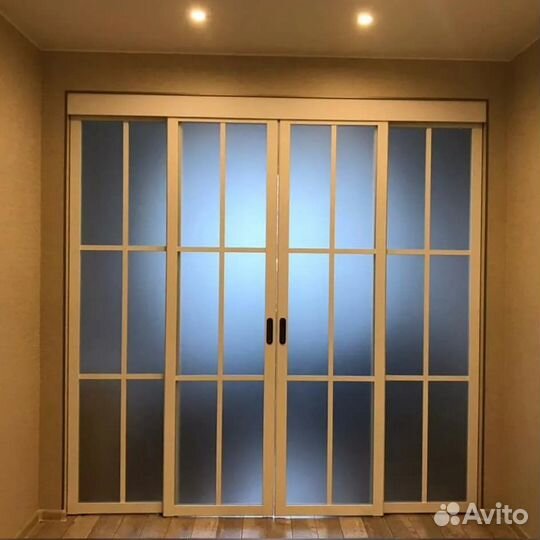 Раздвижные двери (Без порога) перегородки