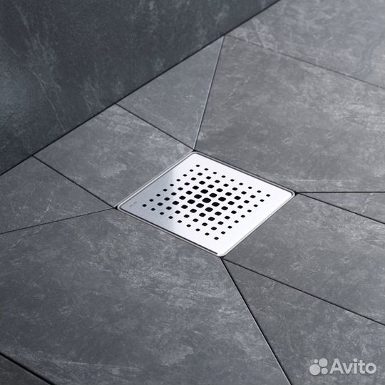 Трап душ сталь мат Prime 10см W02BD-P11-010-01SB