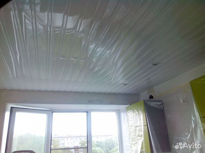 Реечные потолки. Комплект 1,5*1,0. Белый глянец