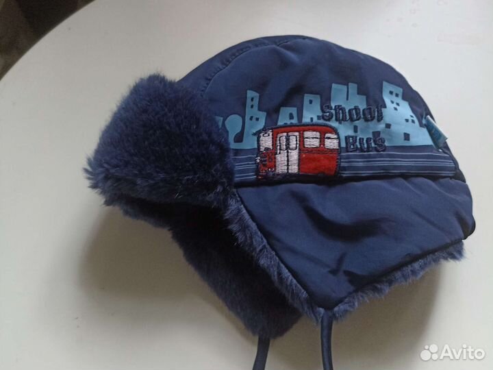 Шапка теплая на мальчика, новая