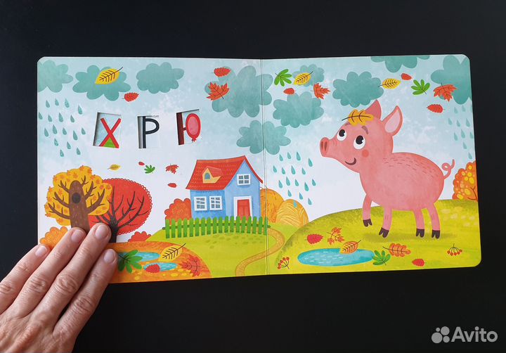 Загадки в окошках Детские книги 1-2 года