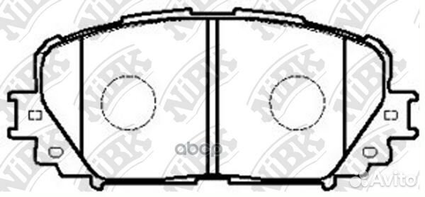 Колодки тормозные дисковые передние NiBK PN1518