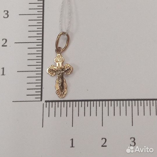 Золотая подвеска -Крест (6090)