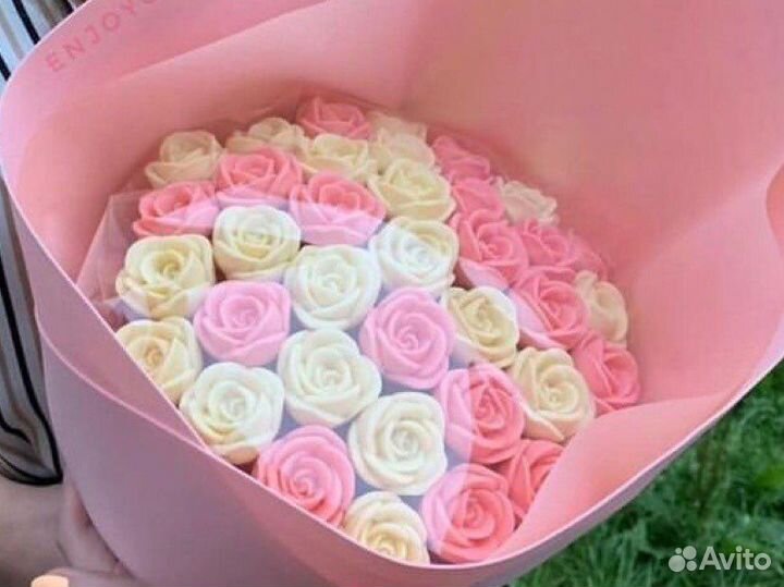 Сьедобные розы из бельгийского шоколада