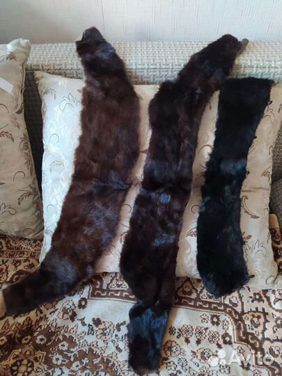 Меховой воротник норка и песец