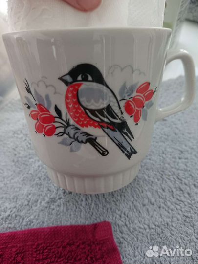 Кружка СССР снегирь