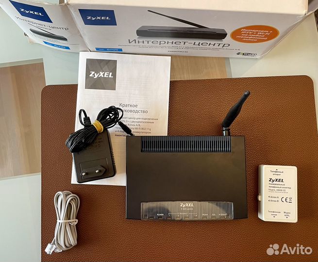 Интернет-центр zyxel P660HTW2 EE (модем, точка дос