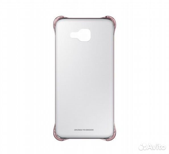 Кейс Clear Cover на samsung A7 2016 розовое золото