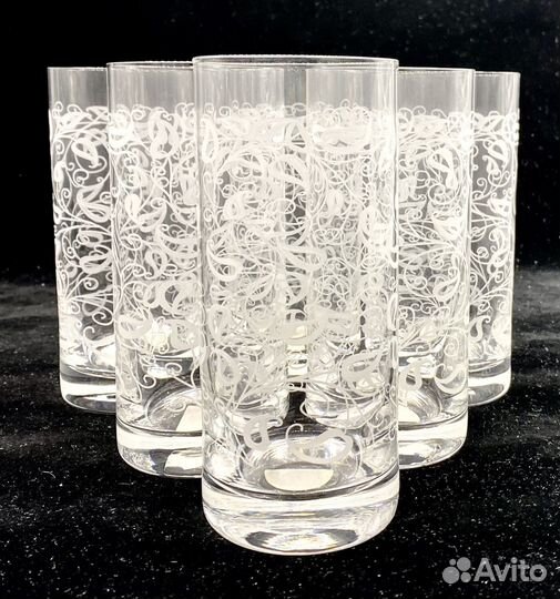 Набор стеклянных стаканов 6 шт. Словакия