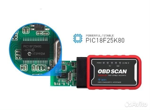 Диагностический автосканер elm327 obd 2 wi-fi