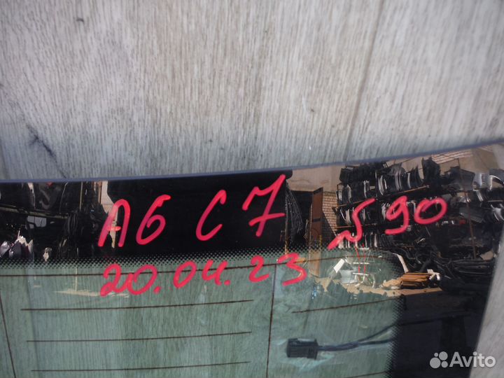 Стекло заднее №90 Audi A6 (C7) 2016