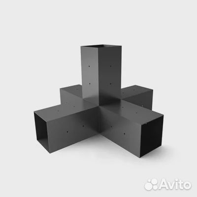 Соединитель для бруса и опоры