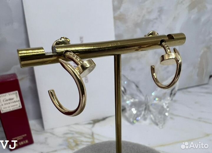 Серьги cartier