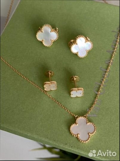 Серьги Van Cleef Vintage Alhambra