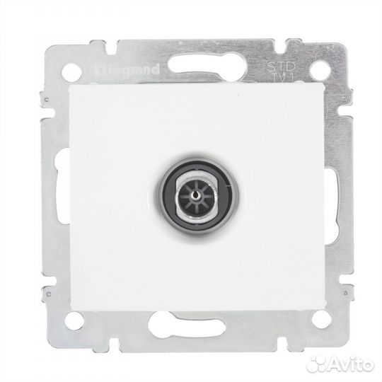 Тв-розетка встраиваемая Valena звезда, цвет белый