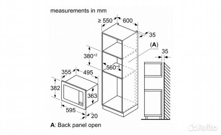 Встраиваемая микроволновая печь Bosch BEL653MW3