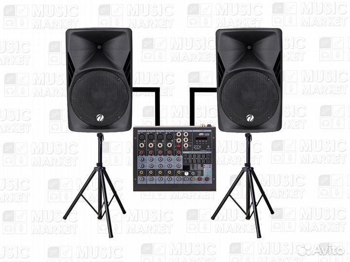 Комплект акустики, мощность — 700/1400 Вт