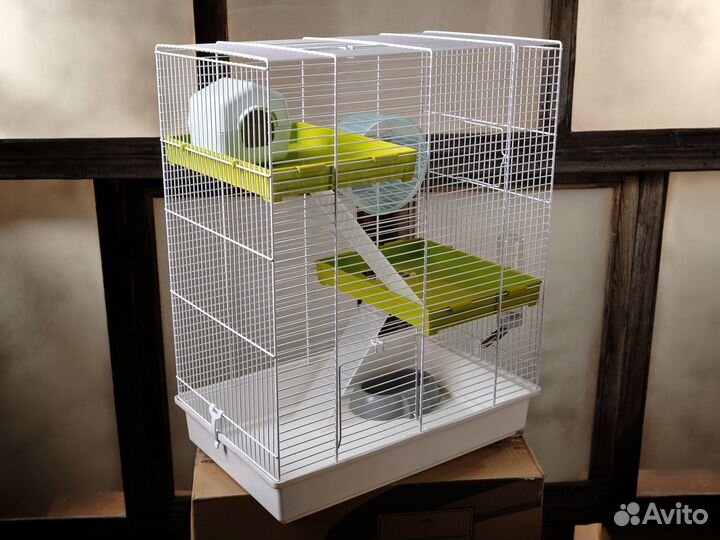Клетка 3х этажная для крыс хомяков песчанок дегу