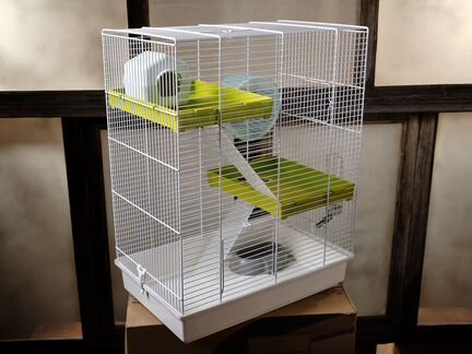 Клетка 3х этажная для крыс хомяков песчанок дегу