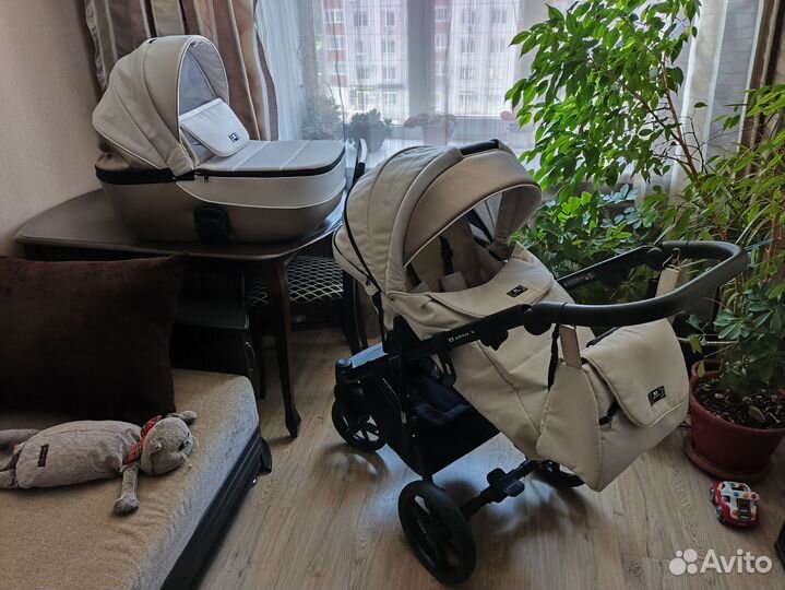 Коляска Adamex bibione 2 в 1 (эко кожа)
