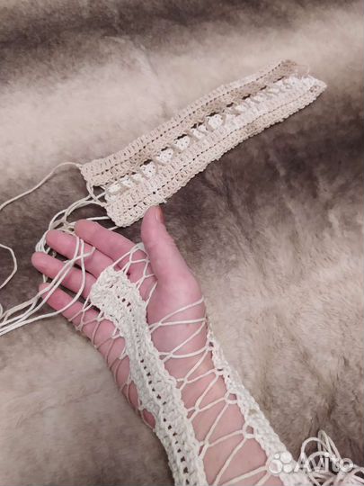 Перчатки, митенки на шнуровке