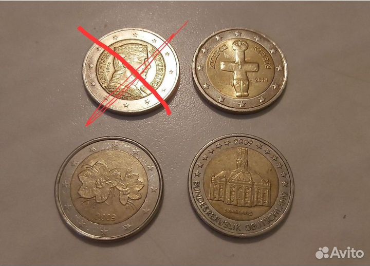 Монеты 2 евро