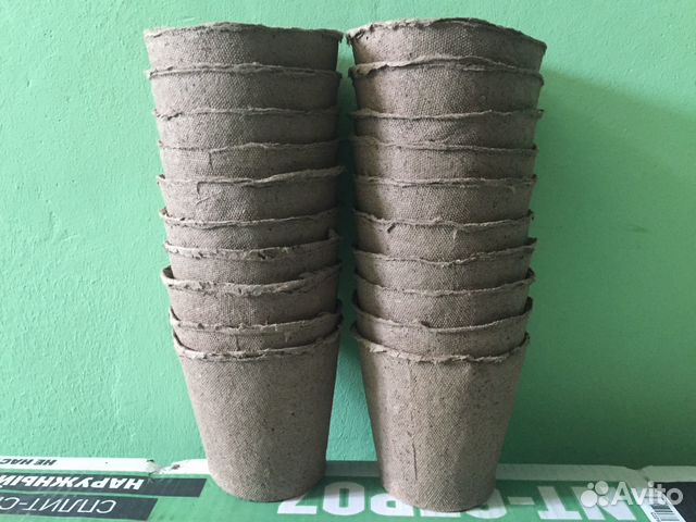 Торфяные горшочки для рассады 100х110 мм