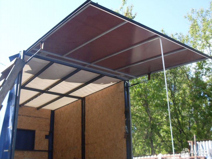 Задняя подъёмная створка для Газелей вместо полога