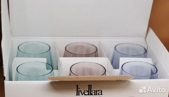 Набор стаканов Livellara Milano цветные 400мл