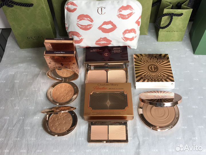 Charlotte Tilbury бронзеры и хайлатеры