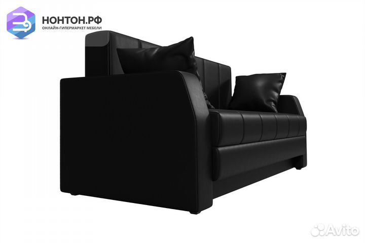 Диван выкатной Малютка экокожа черная