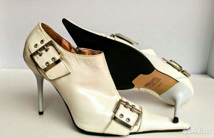 Ботильоны кожаные