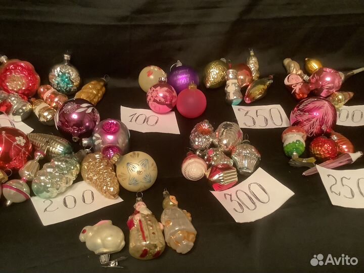 Елочные игрушки советские; Подвес,шпиль гдр