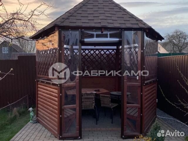 Мягкие окна из пленки пвх для беседки