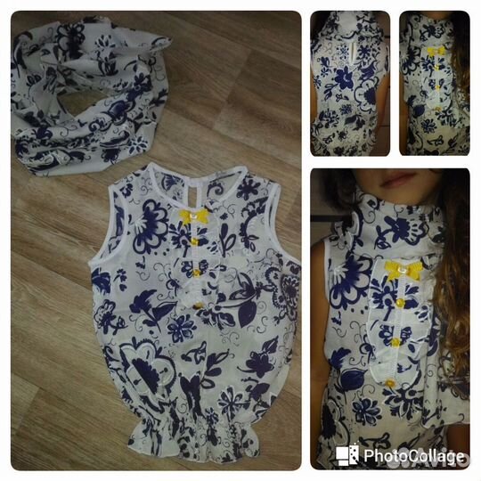 Брюки, блуза, шарфик Stillini