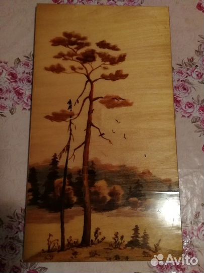 Сувенир панно сосна