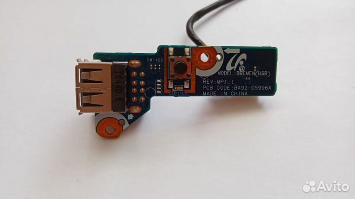 Плата USB И кнопка включения для samsung R580