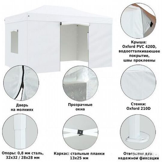 Шатер автоматический 3х4,5