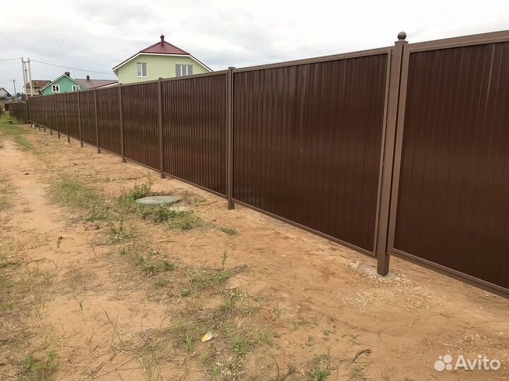 Профлист с установкой