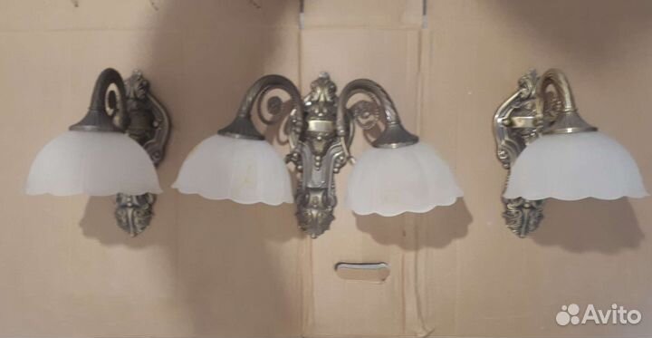 Настенный светильник бра 3шт
