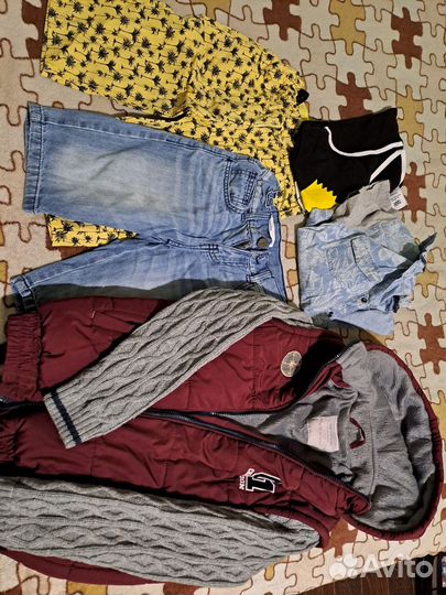 Детская одежда для мальчиков пакетом рост 134-140