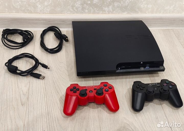 Прошитая(HEN) Sony PS3 Slim 500GB + 55 игр