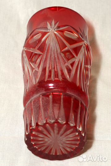 Посуда из цветного и белого стекла. Вазы СССР